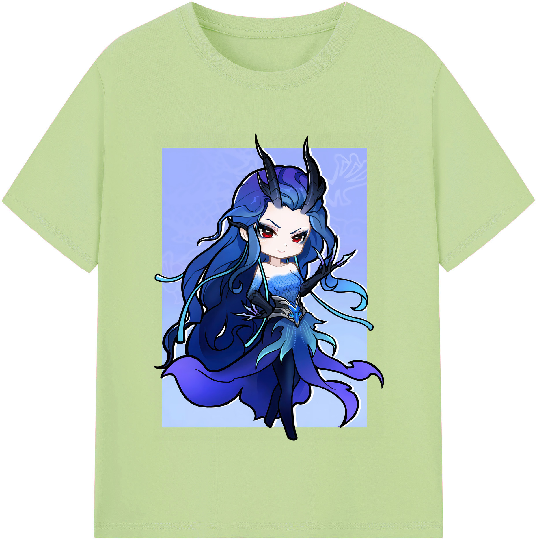（画像用） Ne Zha 2 ナタ 魔童の大暴れ 綿100％半袖Tシャツ（フロントプリント）